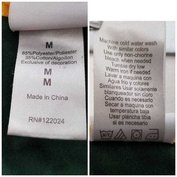 Green Bay Packers Shirt Womens Medium Green Yellow NFL Football Scrub Top Team - Picture 8 of 8